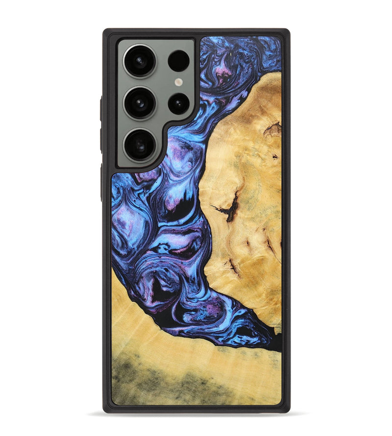 Galaxy S23 Ultra Wood+Resin Phone Case - Niko (Purple, 696952)