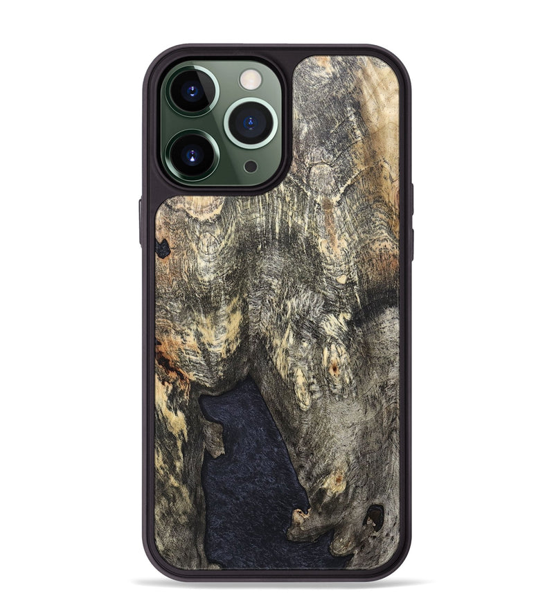 iPhone 13 Pro Max Wood+Resin Phone Case - Arya (Wood Burl, 697093)