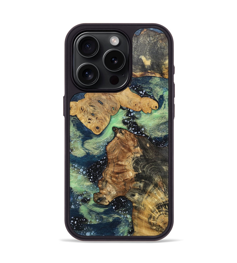 iPhone 15 Pro Wood+Resin Phone Case - Marjorie (Cosmos, 697137)
