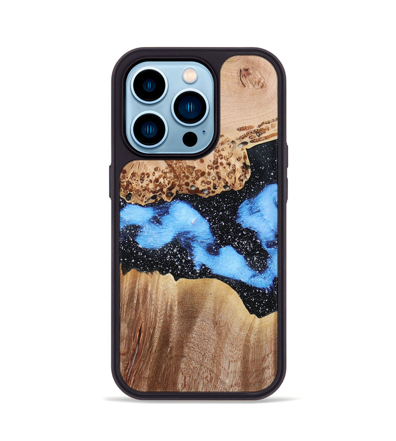 iPhone 14 Pro Wood+Resin Phone Case - Alayah (Cosmos, 697144)