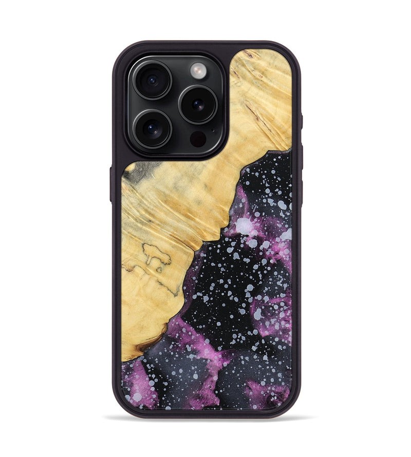 iPhone 15 Pro Wood+Resin Phone Case - Pearl (Cosmos, 697146)