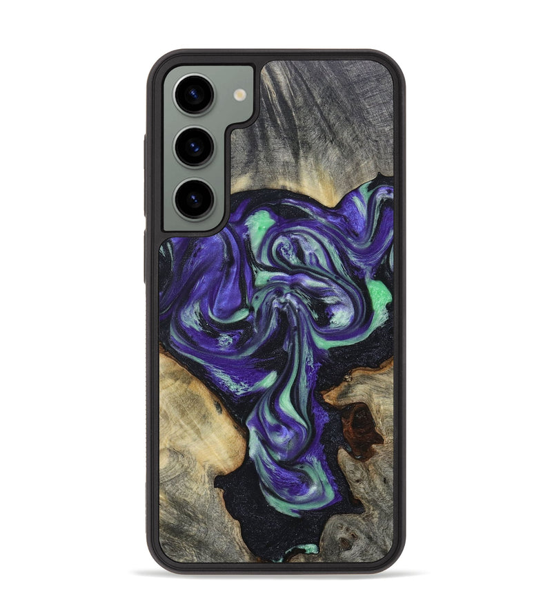 Galaxy S23 Plus Wood+Resin Phone Case - Willard (Purple, 697201)