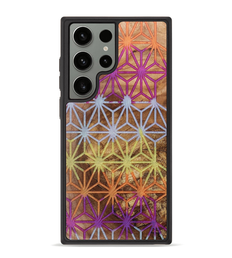Galaxy S23 Ultra Wood+Resin Phone Case - Malakai (Pattern, 697228)