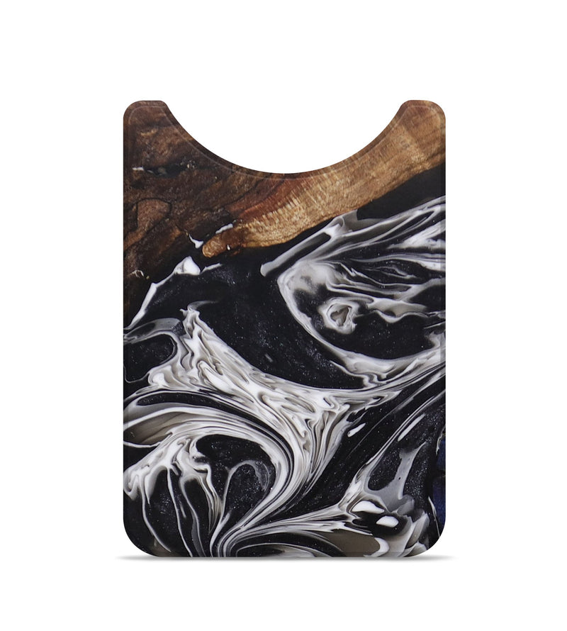 Live Edge Wood+Resin Wallet - Oakley (Black & White, 697400)