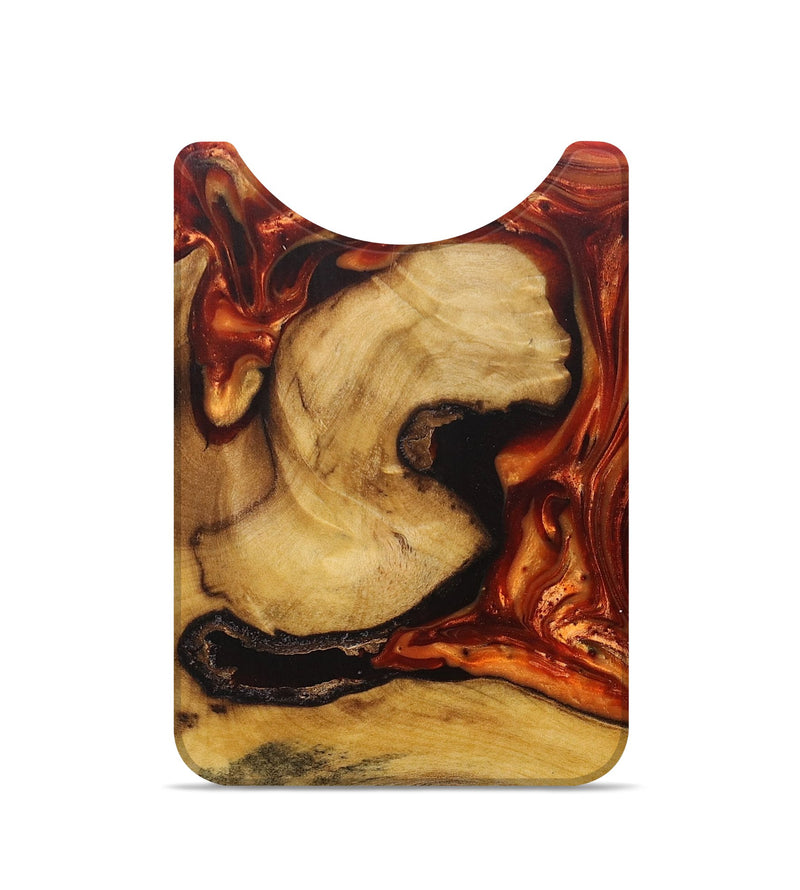 Live Edge Wood+Resin Wallet - Ira (Red, 697408)