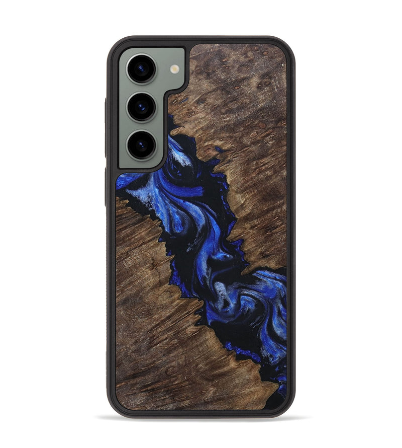Galaxy S23 Plus Wood+Resin Phone Case - Sammy (Blue, 697482)