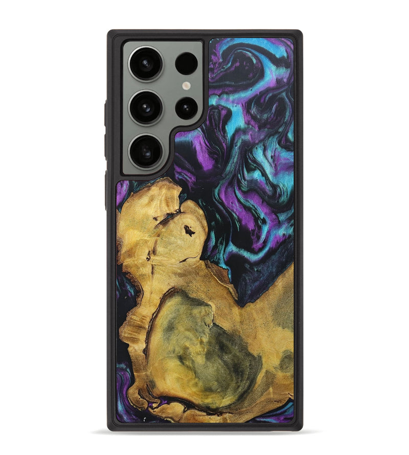 Galaxy S23 Ultra Wood+Resin Phone Case - Blakely (Purple, 697522)