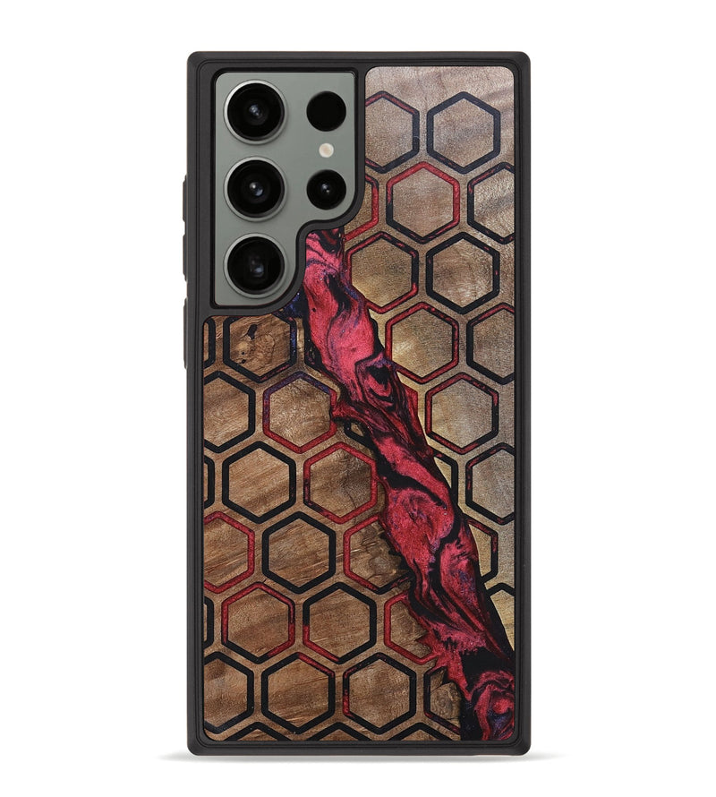 Galaxy S23 Ultra Wood+Resin Phone Case - Kailey (Pattern, 697604)