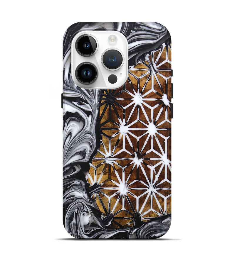 iPhone 15 Pro Wood+Resin Live Edge Phone Case - Brittney (Pattern, 697655)