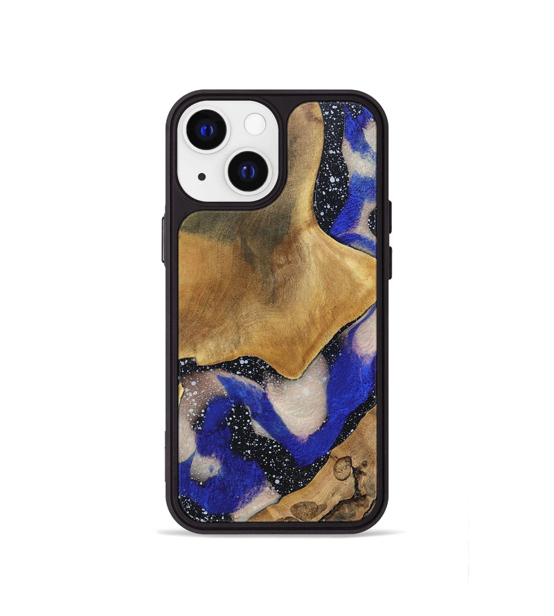 iPhone 13 mini Wood+Resin Phone Case - Cortney (Cosmos, 697719)