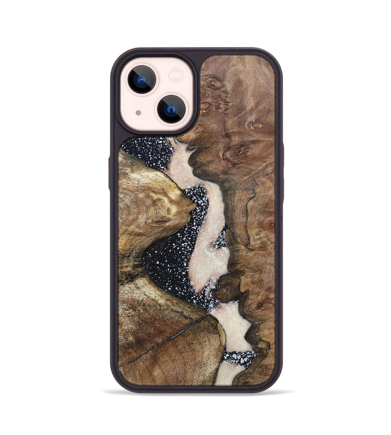iPhone 14 Wood+Resin Phone Case - Marsha (Cosmos, 697724)