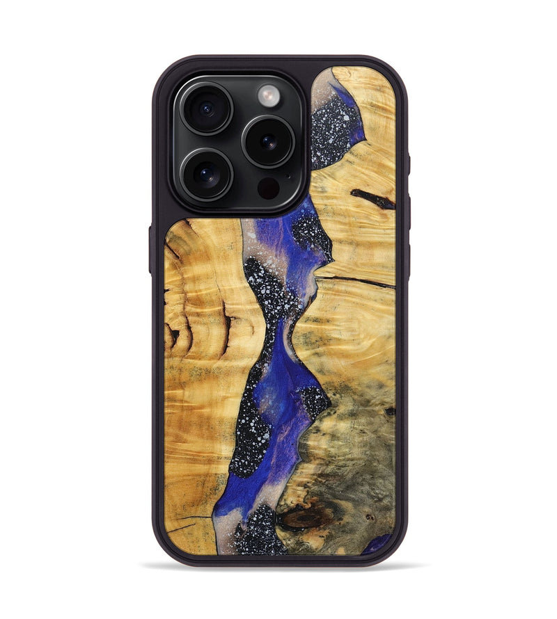 iPhone 15 Pro Wood+Resin Phone Case - Yvette (Cosmos, 697725)