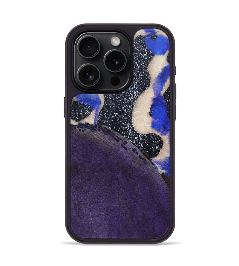 iPhone 15 Pro Wood+Resin Phone Case - Calvin (Cosmos, 697727)