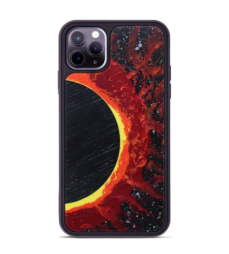 iPhone 11 Pro Max Wood+Resin Phone Case - Ruth (Eclipse, 697738)