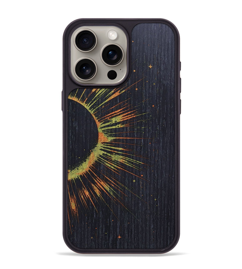 iPhone 15 Pro Max Wood+Resin Phone Case - Justin (Eclipse, 697744)
