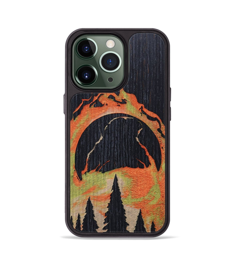 iPhone 13 Pro Wood+Resin Phone Case - Glenn (Eclipse, 697745)
