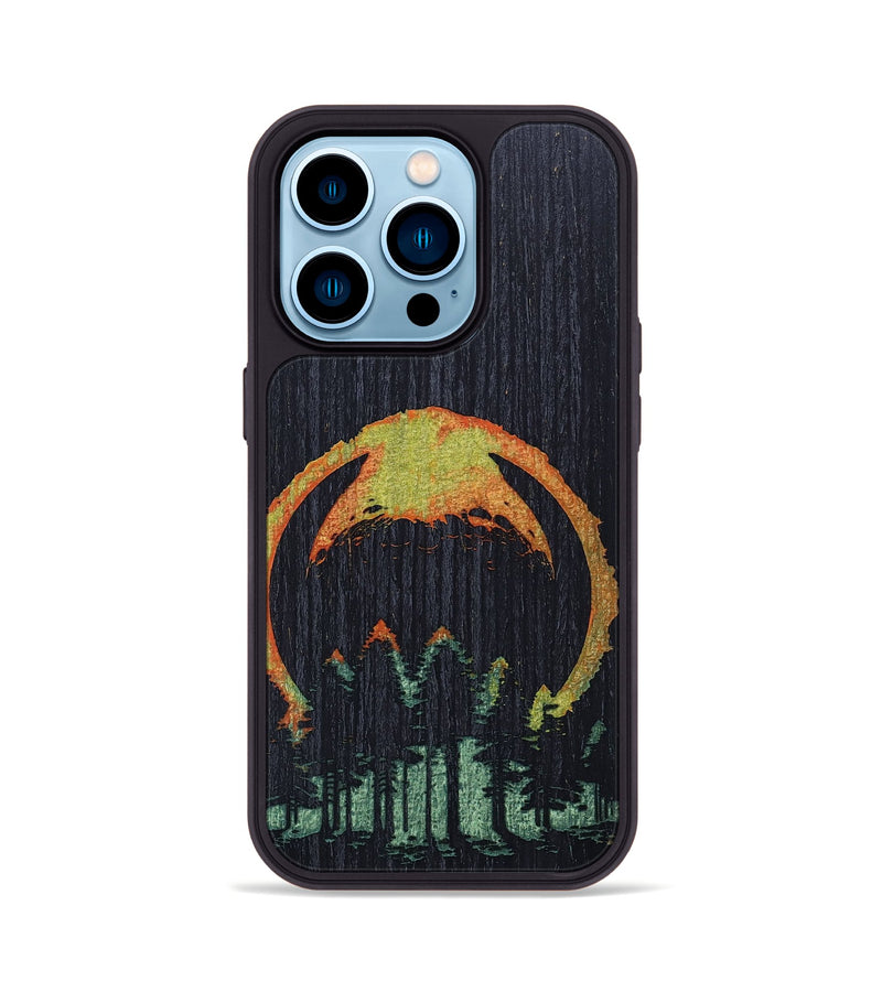 iPhone 14 Pro Wood+Resin Phone Case - Haylee (Eclipse, 697746)