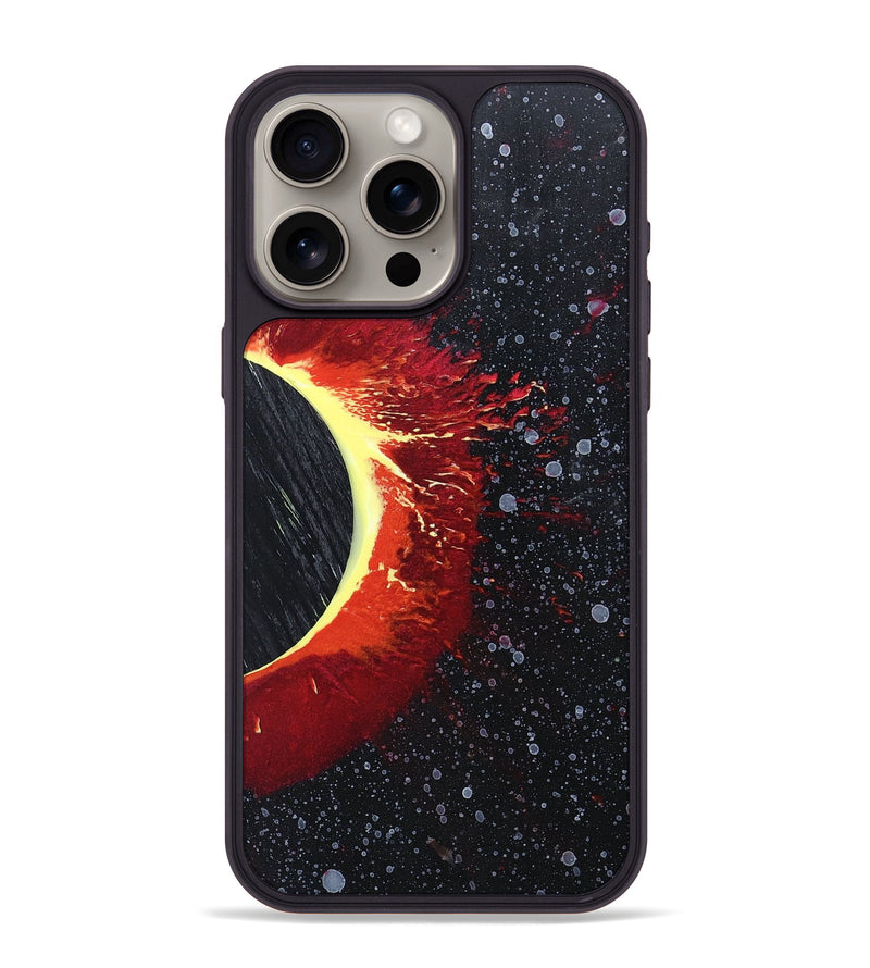 iPhone 15 Pro Max Wood+Resin Phone Case - Doris (Eclipse, 697748)