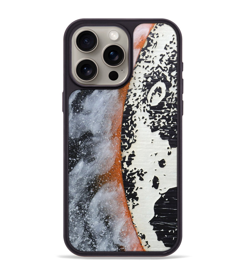 iPhone 15 Pro Max Wood+Resin Phone Case - Adrienne (Eclipse, 697750)