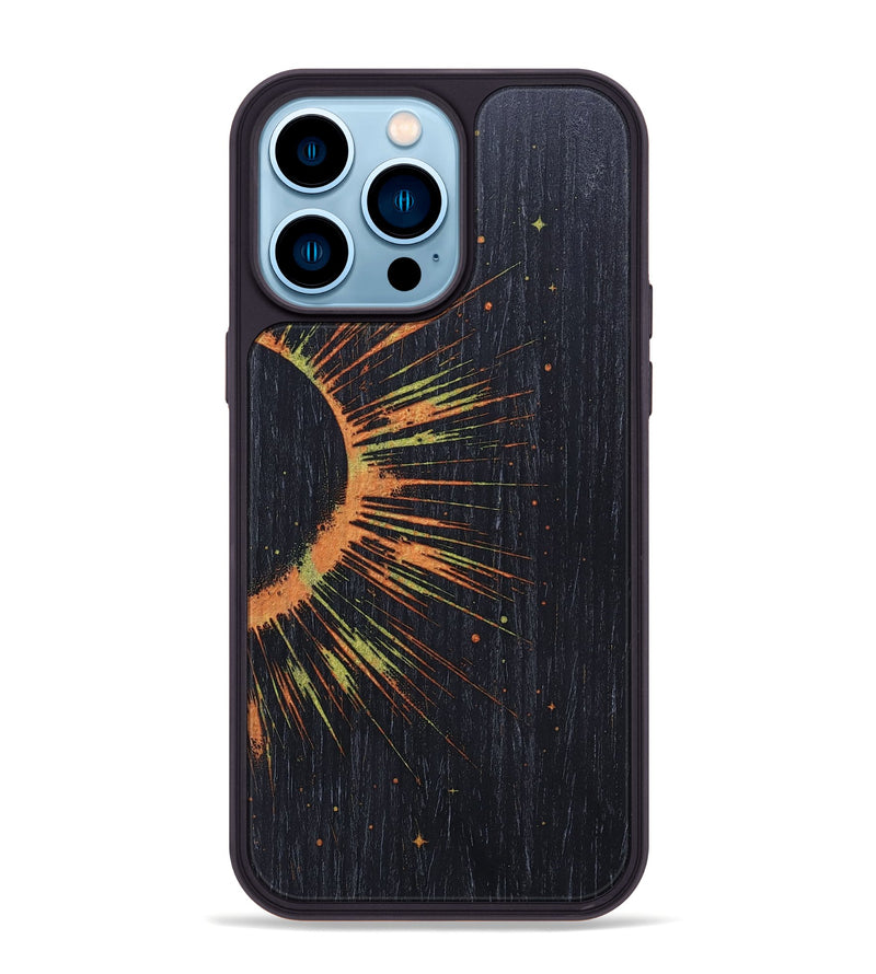 iPhone 14 Pro Max Wood+Resin Phone Case - Marely (Eclipse, 697751)
