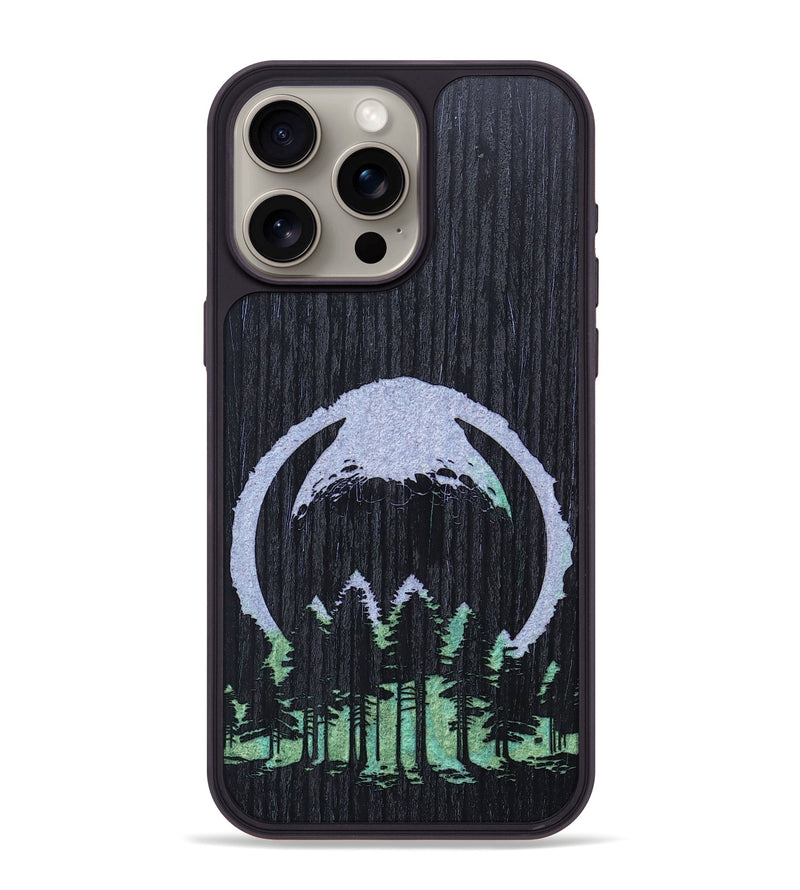 iPhone 15 Pro Max Wood+Resin Phone Case - Millie (Eclipse, 697755)