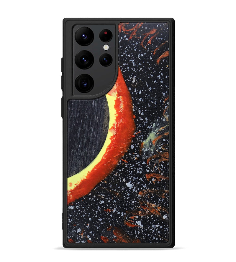 Galaxy S22 Ultra Wood+Resin Phone Case - Khalil (Eclipse, 697756)