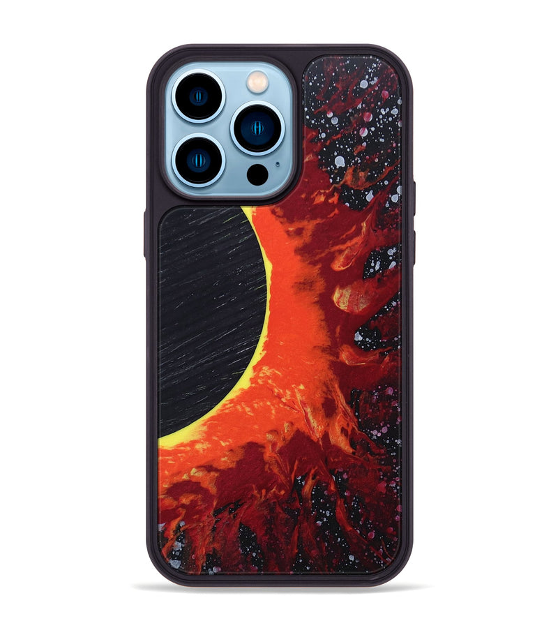 iPhone 14 Pro Max Wood+Resin Phone Case - Enzo (Eclipse, 697757)