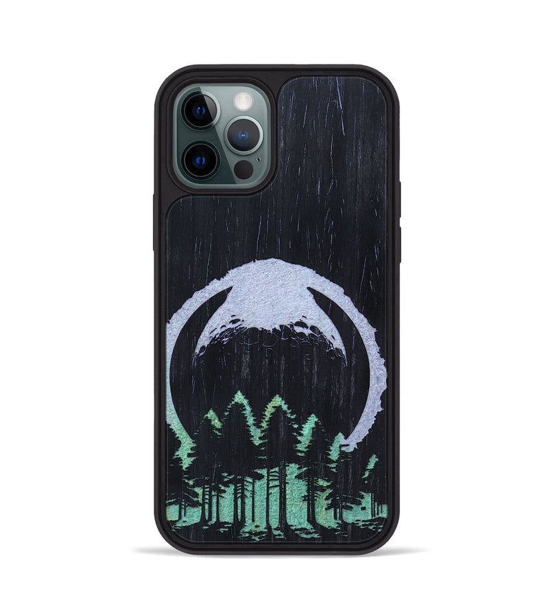 iPhone 12 Pro Wood+Resin Phone Case - Jared (Eclipse, 697761)