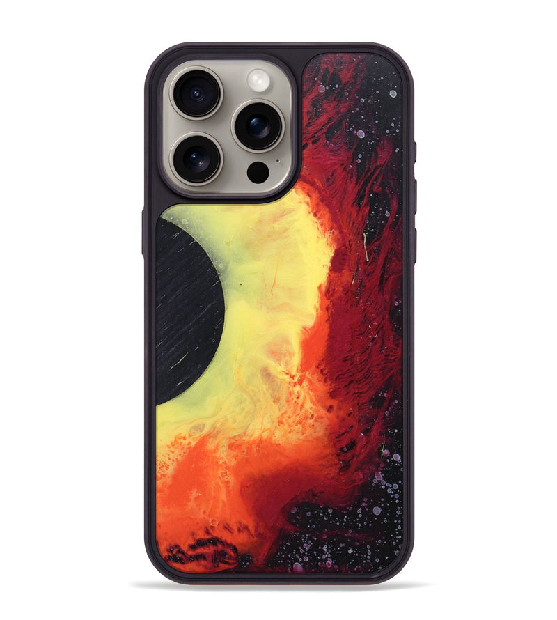 iPhone 15 Pro Max Wood+Resin Phone Case - Katelyn (Eclipse, 697774)