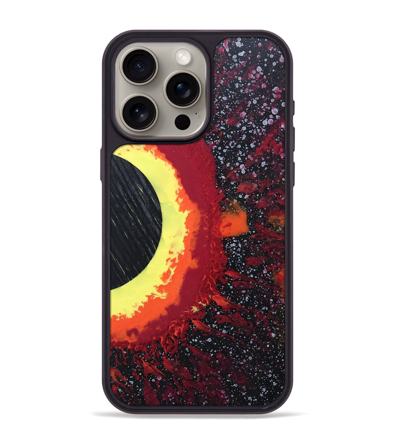 iPhone 15 Pro Max Wood+Resin Phone Case - Malcolm (Eclipse, 697775)