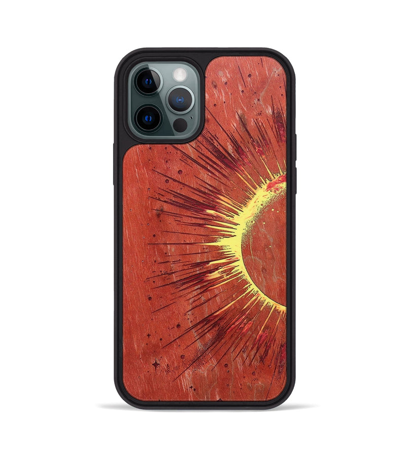 iPhone 12 Pro Wood+Resin Phone Case - Quinn (Eclipse, 697777)