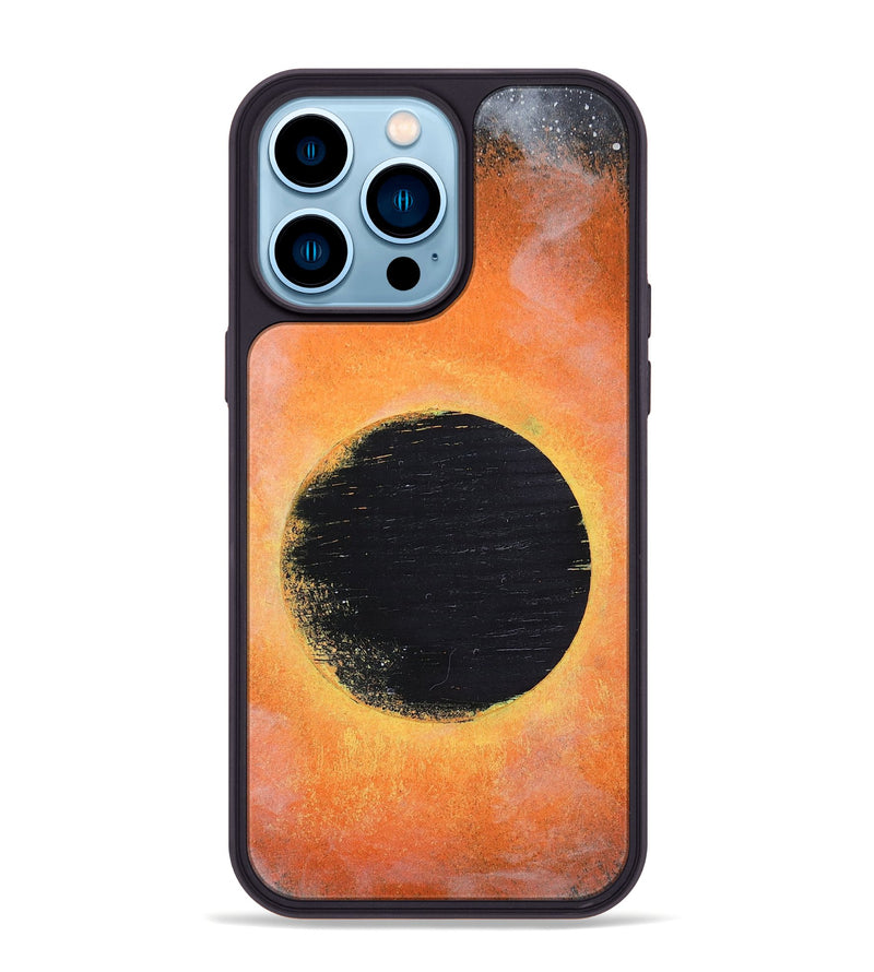 iPhone 14 Pro Max Wood+Resin Phone Case - Raul (Eclipse, 697779)