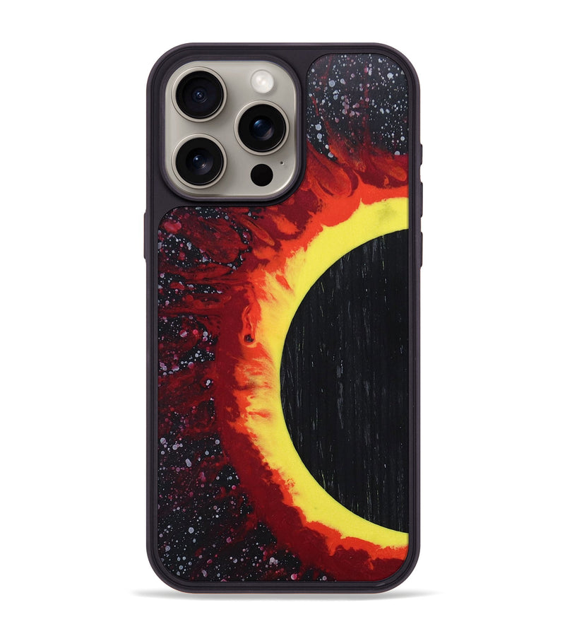 iPhone 15 Pro Max Wood+Resin Phone Case - Sabrina (Eclipse, 697782)