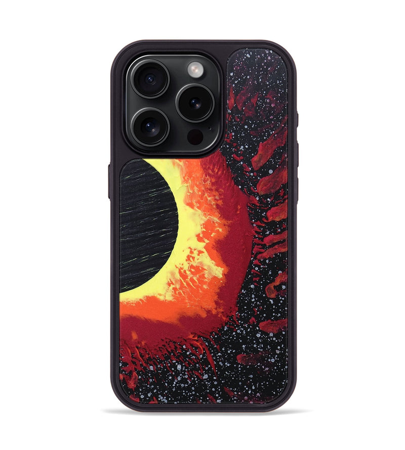 iPhone 15 Pro Wood+Resin Phone Case - Leticia (Eclipse, 697783)