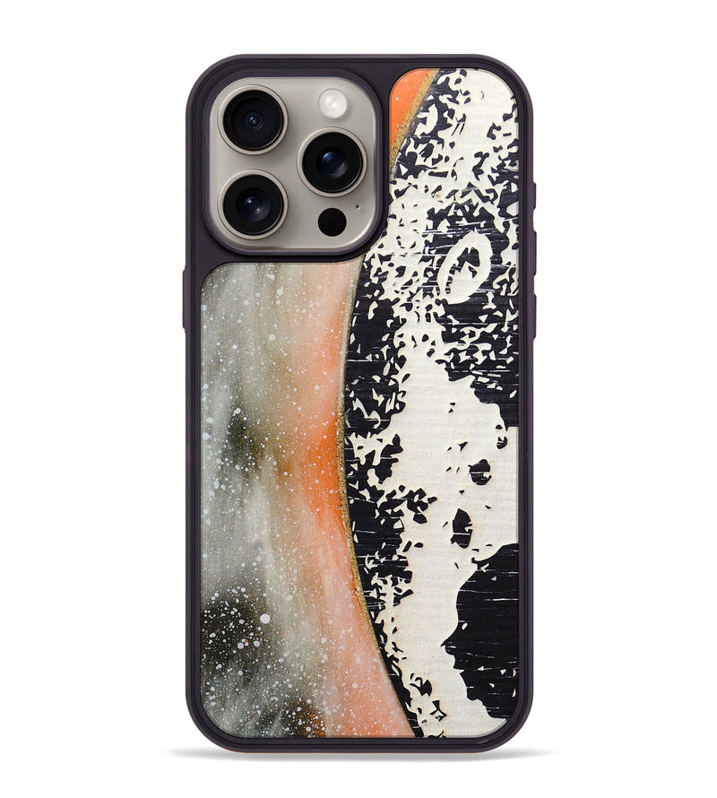 iPhone 15 Pro Max Wood+Resin Phone Case - Loretta (Eclipse, 697784)