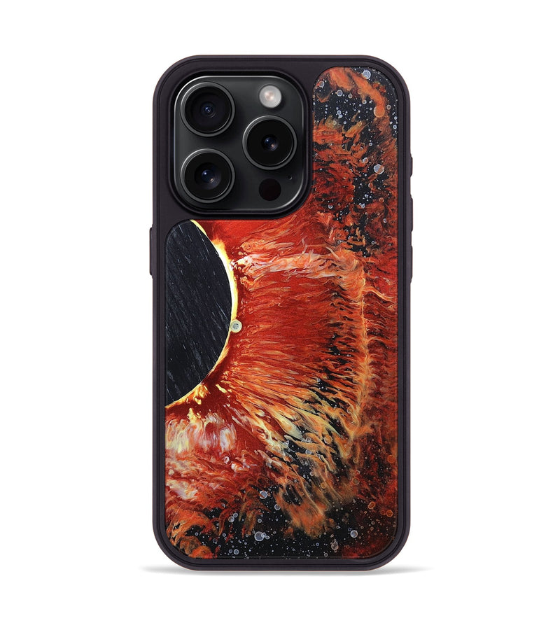 iPhone 15 Pro Wood+Resin Phone Case - Sean (Eclipse, 697788)