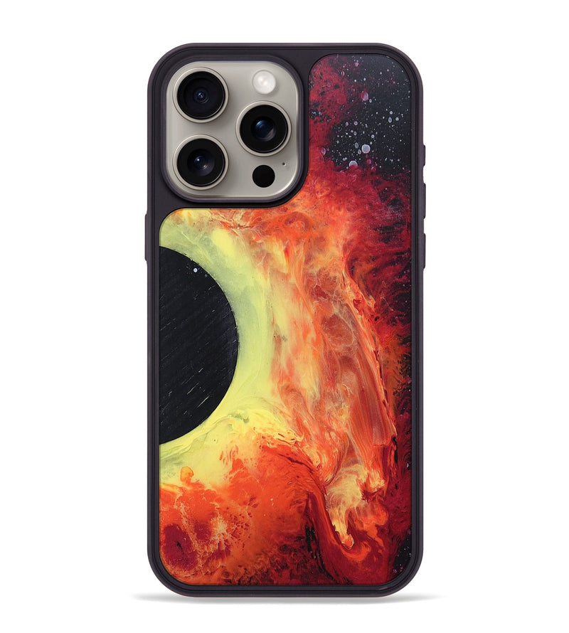 iPhone 15 Pro Max Wood+Resin Phone Case - Hector (Eclipse, 697792)