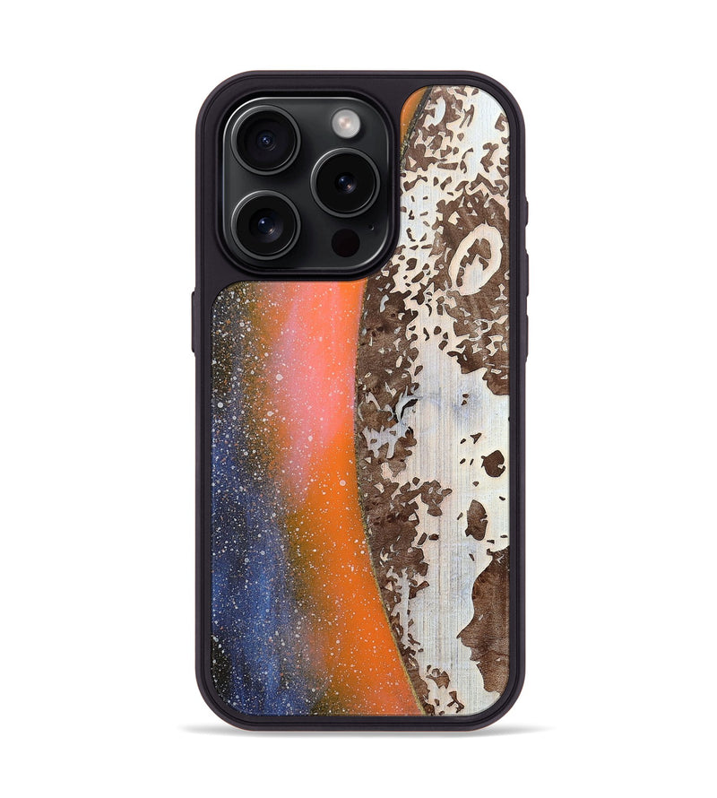 iPhone 15 Pro Wood+Resin Phone Case - Margaret (Eclipse, 697794)