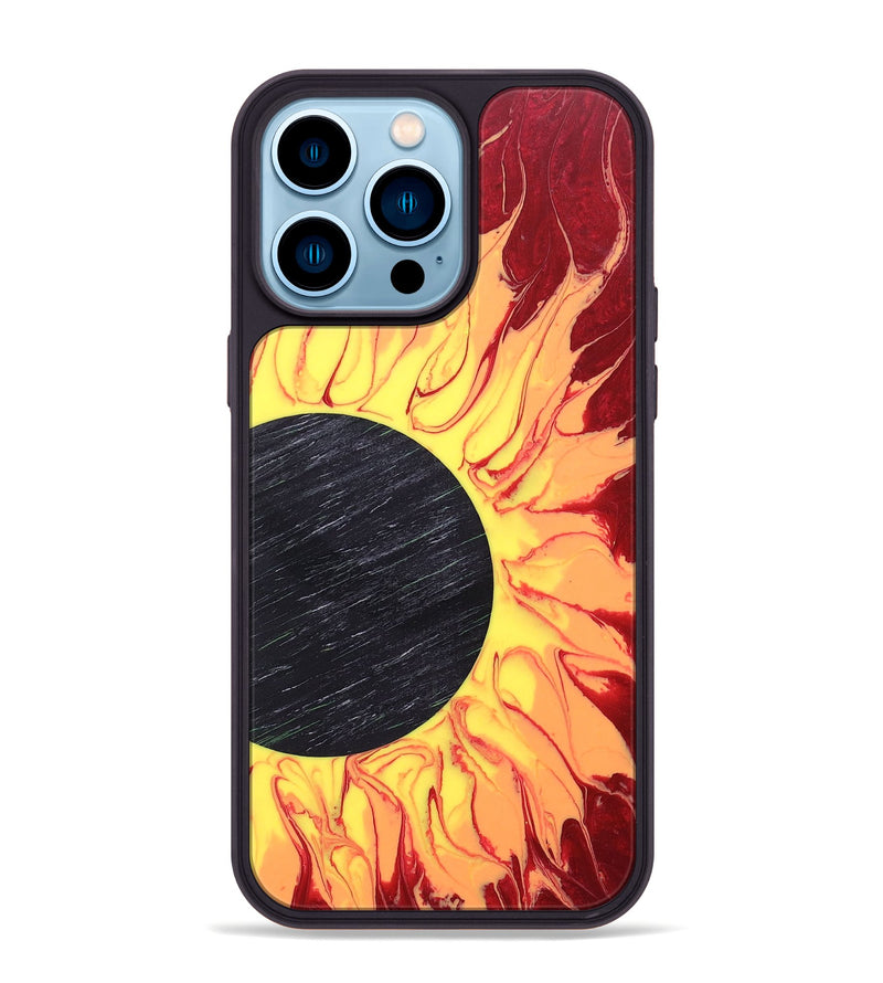 iPhone 14 Pro Max Wood+Resin Phone Case - Marisol (Eclipse, 697800)