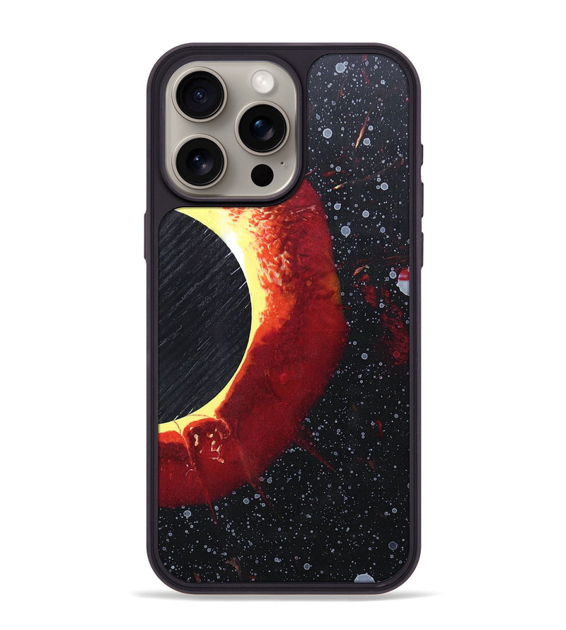 iPhone 15 Pro Max Wood+Resin Phone Case - Eric (Eclipse, 697806)