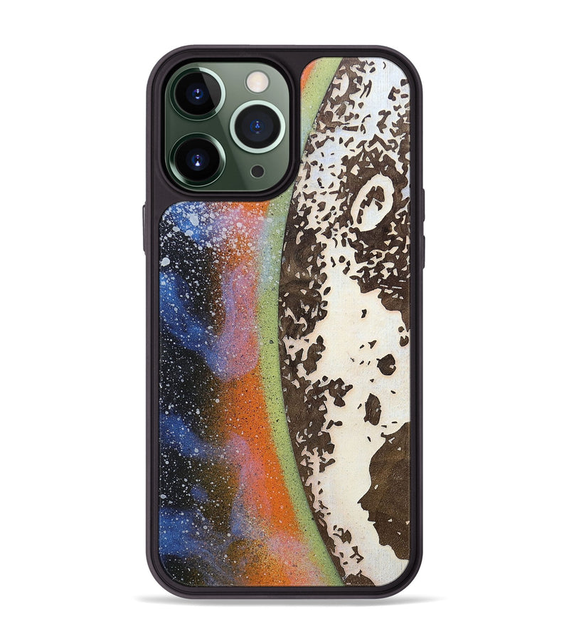 iPhone 13 Pro Max Wood+Resin Phone Case - Makayla (Eclipse, 697808)