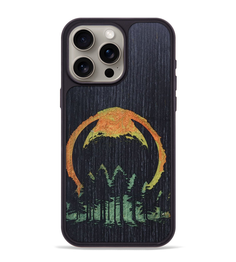 iPhone 15 Pro Max Wood+Resin Phone Case - Porter (Eclipse, 697809)