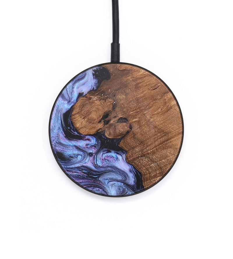 Circle Wood+Resin Wireless Charger - Haley (Purple, 697873)