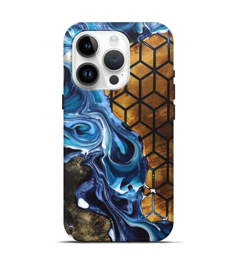 iPhone 15 Pro Wood+Resin Live Edge Phone Case - Craig (Pattern, 697937)