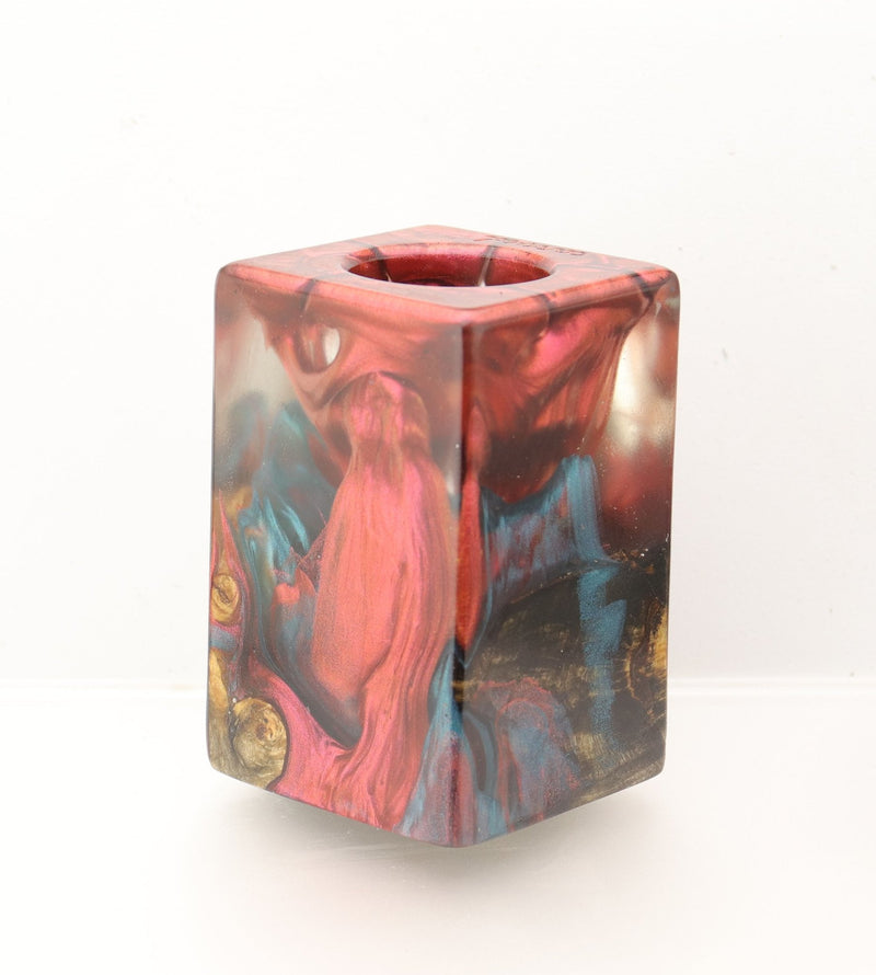 Wood Burl Wood+Resin Air Plant Holder - Bill (Red, 697955)