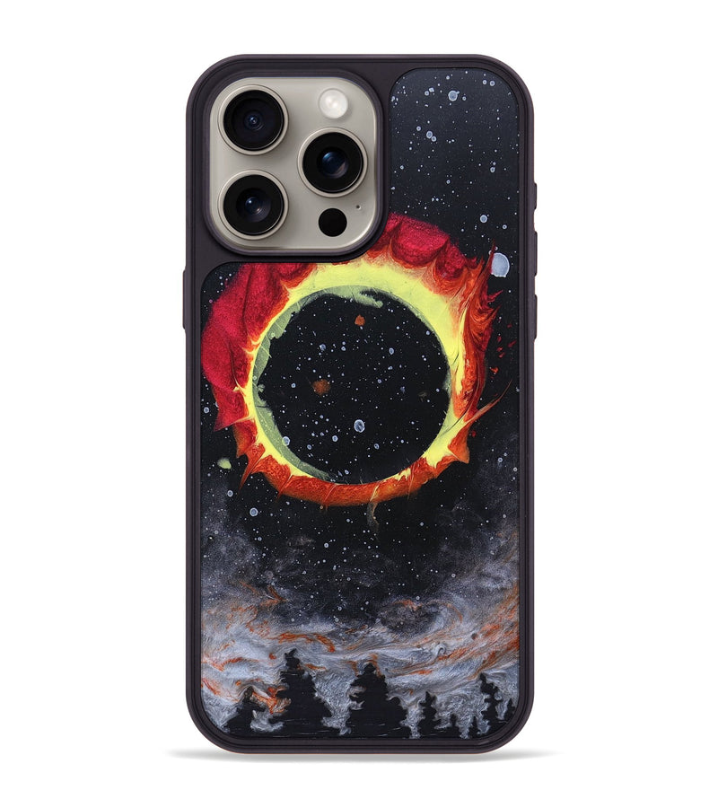iPhone 15 Pro Max Wood+Resin Phone Case - Blake (Eclipse, 697962)