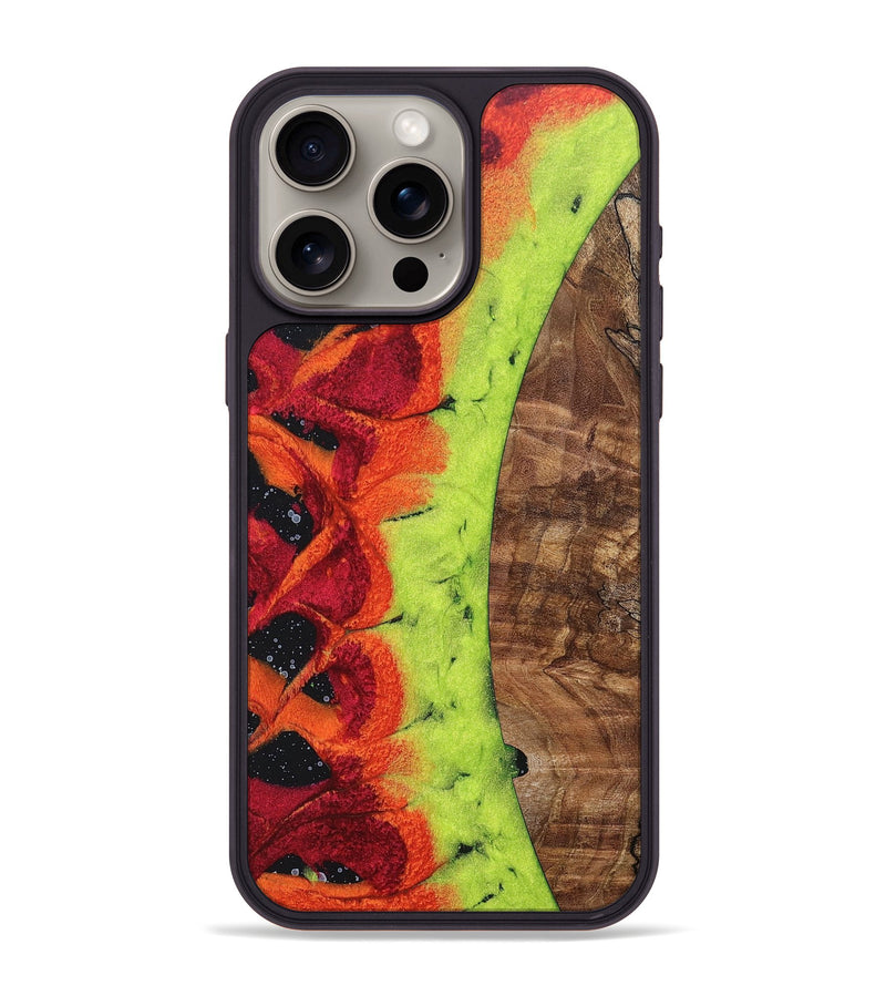 iPhone 15 Pro Max Wood+Resin Phone Case - Wren (Eclipse, 697965)