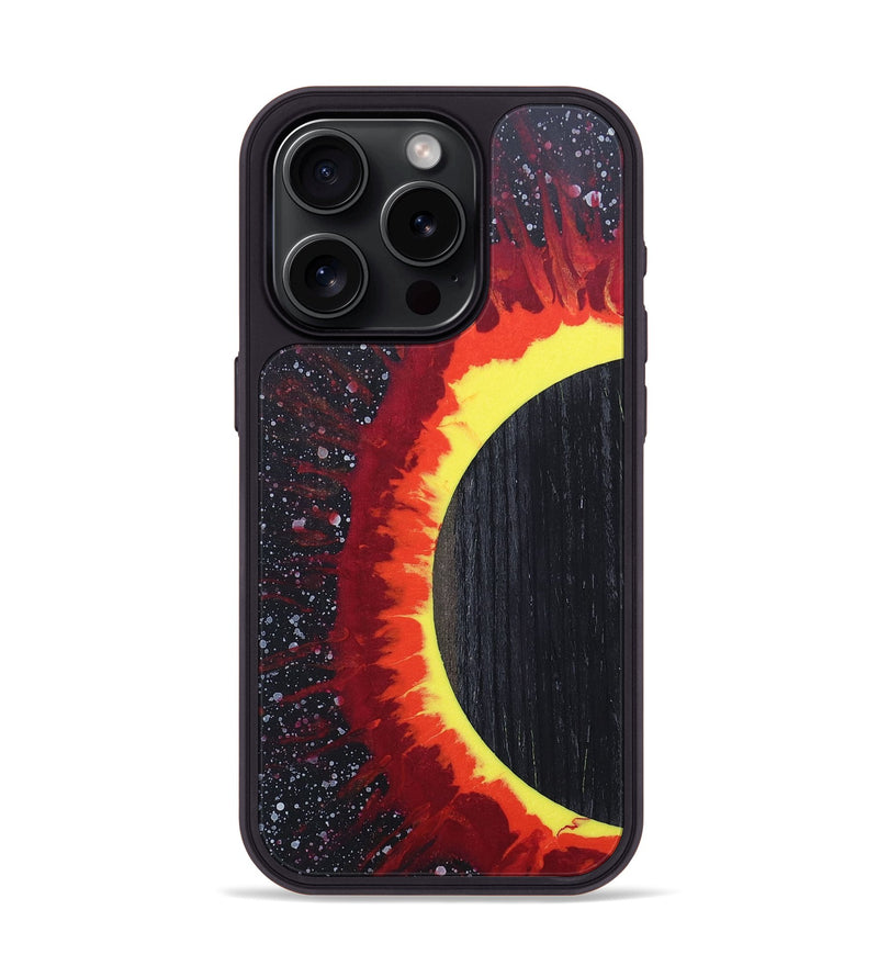 iPhone 15 Pro Wood+Resin Phone Case - Tori (Eclipse, 697967)