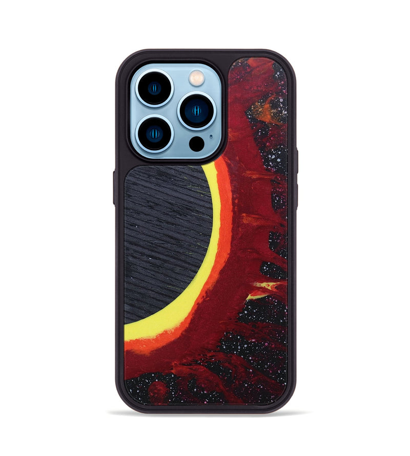 iPhone 14 Pro Wood+Resin Phone Case - Zara (Eclipse, 697968)