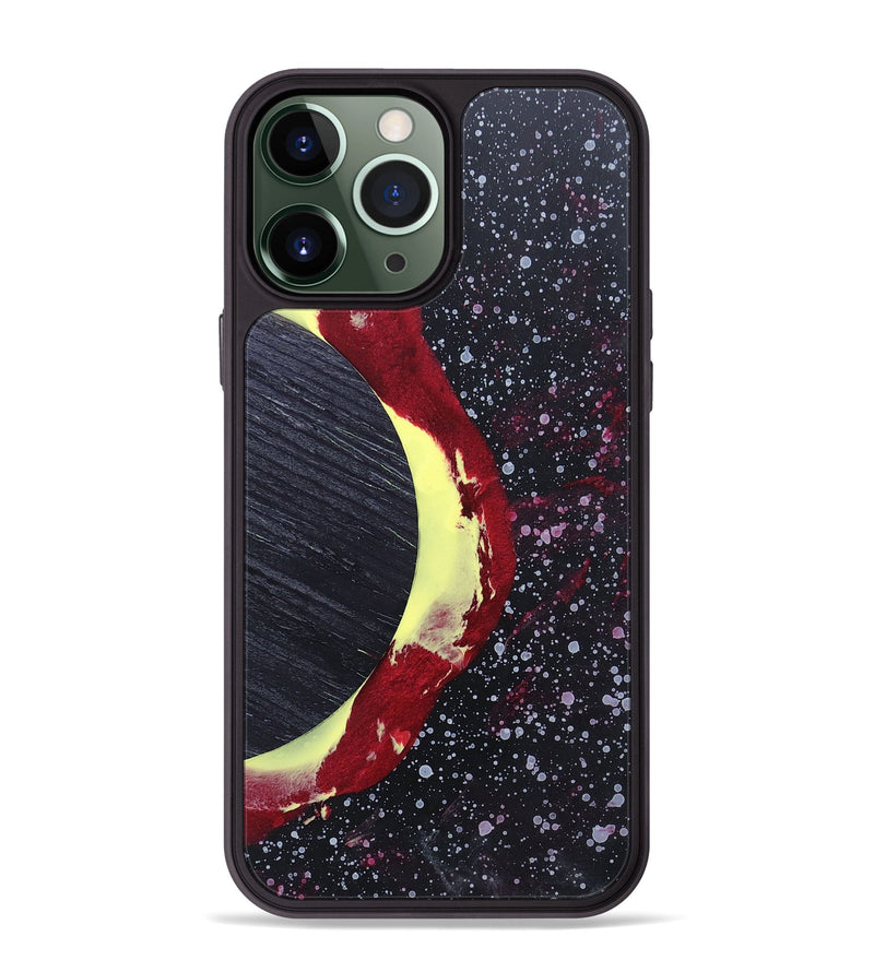 iPhone 13 Pro Max Wood+Resin Phone Case - Valeria (Eclipse, 697969)